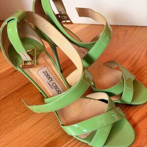 Patent Seafoam Green Jimmy Choo pumps (size 41)